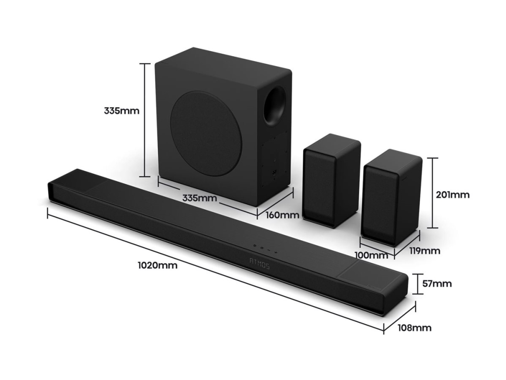 Hisense AX5140Q - Soundbar - 5.1.4-kanal - trådlös - Bluetooth - svart | TV, Ljud & Bild - Högtalare - Soundbar | GameStuff