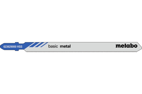 Metabo 623629000, Figursågblad, Metall, Smårgåsmaterial, Stål, Snabbstål (HSS), Blå, Grå, 10,6 cm, 1,2 mm | Elverktyg - Prof. Elverktyg 230V - Sticksågar | GameStuff