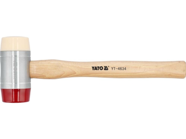 60-Mm-Blechhammer, Pu/Nylon, Hickory-Stiel