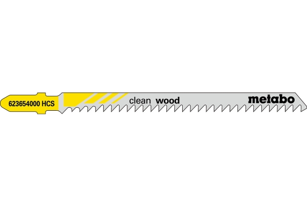 Metabo 623654000, Figursågblad, Spånskiva, Träfiberskiva, Hårt träslag, Mjuka träslag, Stål med hög kolhalt (HCS), Grå, Gul, 9,1 cm, 1,5 mm | Sticksågar | GameStuff