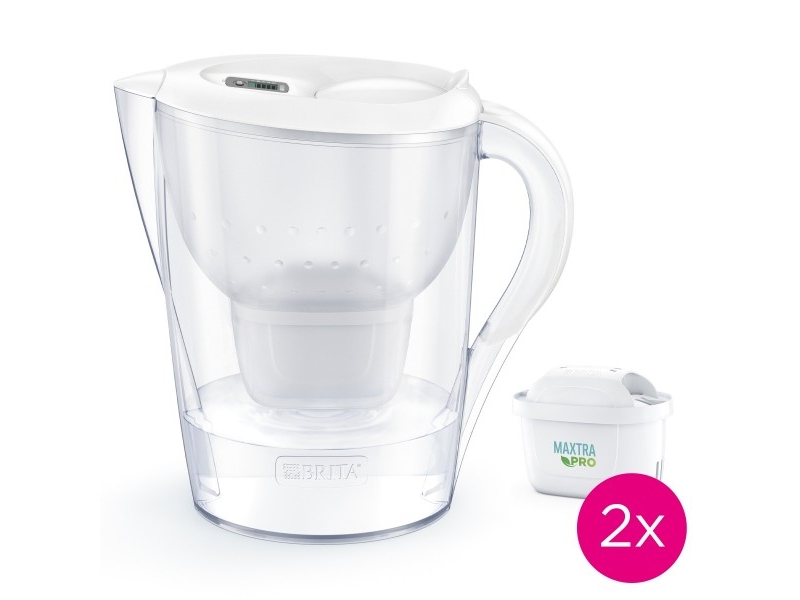 Dzbanek filtrujacy Brita Marella XL+2 wklady MaxtraPro PP (3 5l; bialy)