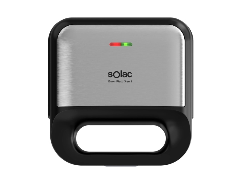Solac S96804300, Schwarz, Edelstahl, Kunststoff, Edelstahl, Status, Temperatur, 0,65 M, 22,5 X 12,5 Mm, 750 W