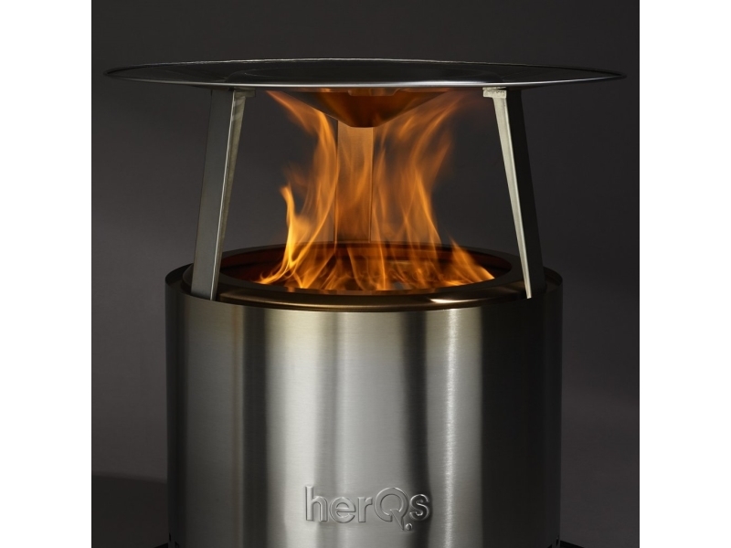 herQs Blaze Heater - rustfrit stål