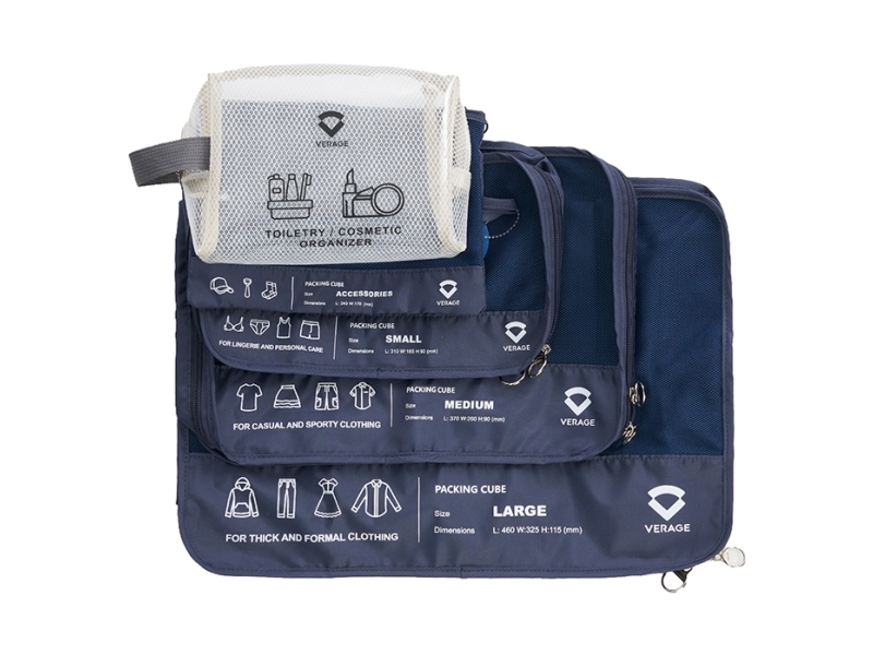Verage packing cubes inkl. toilettaske