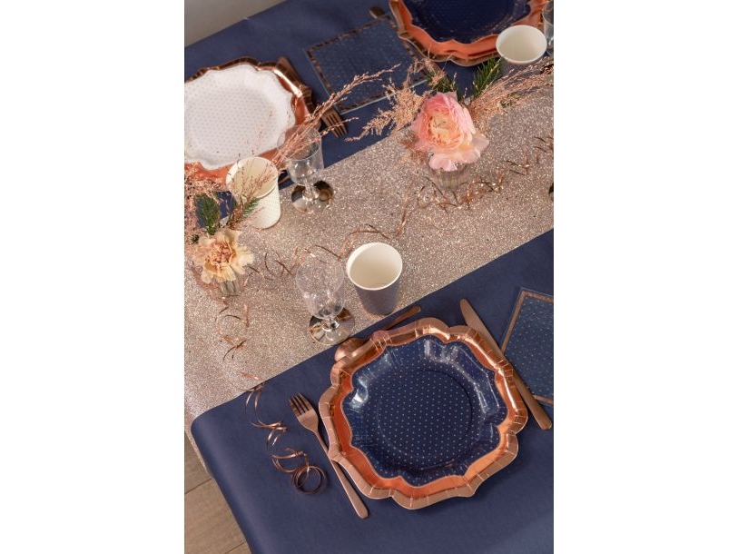 Rose Gold Glimmer Bordløber