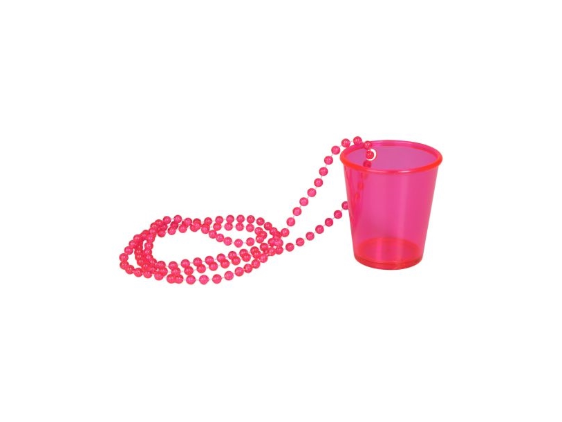 Pinkfarbene Shotgläser In Kette