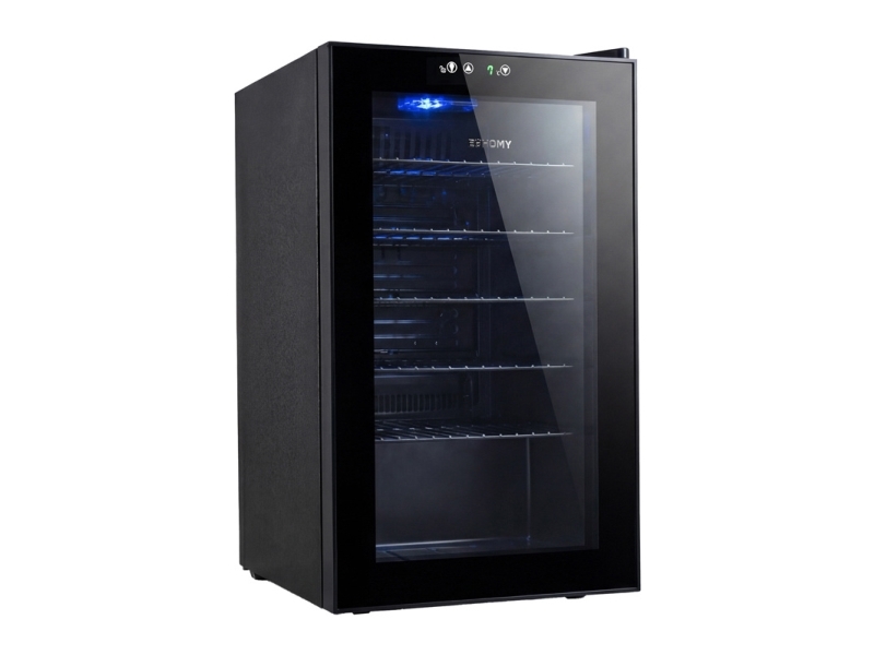 Euhomy BR001-89 kylt dryckesdisplay 70L (svart) | Vitvaror - Bransch - Kylning / frysdiskar | GameStuff