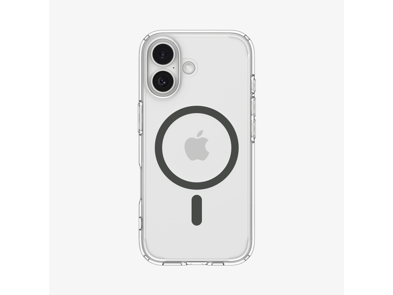 Spigen Ultra Hybrid (MagFit), Cover, Apple, iPhone 17, 16 cm (6.3), Grafit, Transparent
