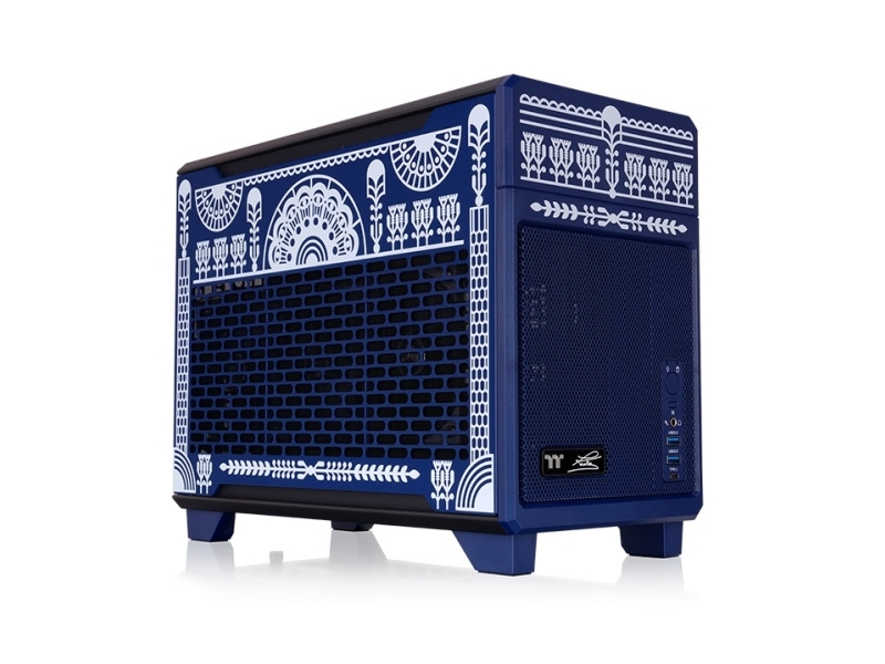 Thermaltake Tr100 Koralie Edition Cobalt Blue, Mini Tower, Pc, Blå, Mini-Itx, Spcc, Stål, 6,8Cm