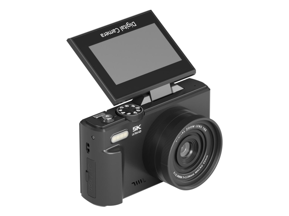 Denver DWC-8475B, 16 MP, 5120 x 2880 pikseliä, CMOS, Musta