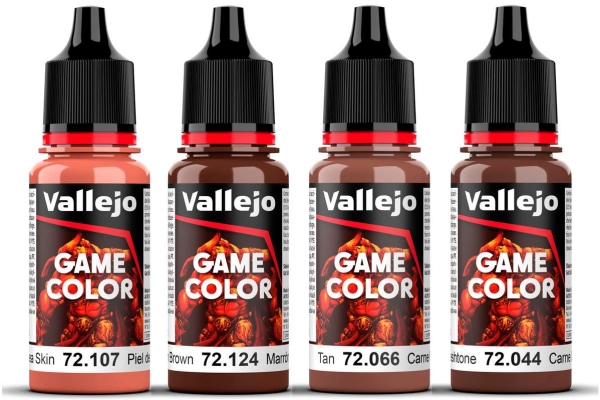 Game Color, Dark Skin Set 4X18ml