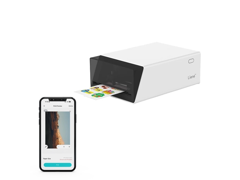 Liene Pix Cut 2-in-1 nešiojamas nuotraukų spausdintuvas