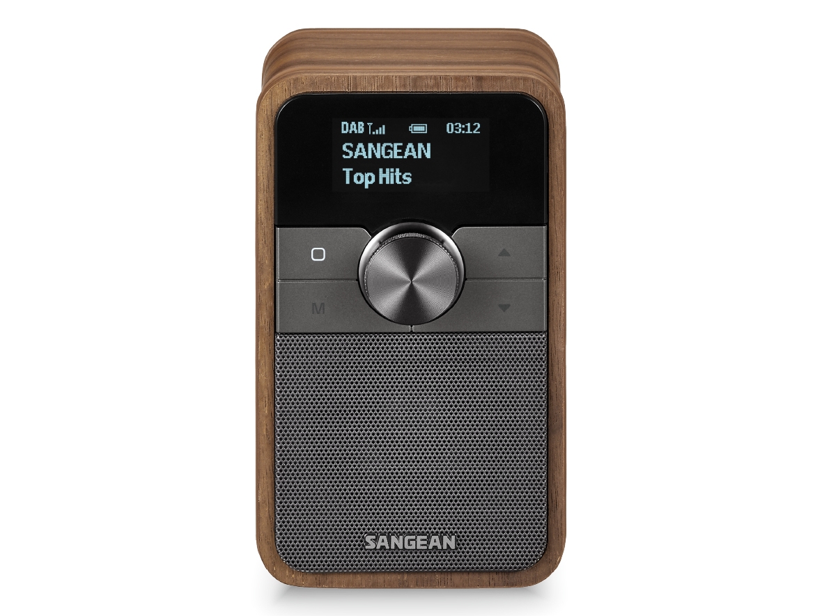 Sangean Ddr-8 Kompaktes Holzradio Dab+ Und Fm Mit Bluetooth-Empfang, Vintage Walnut Personal Digital