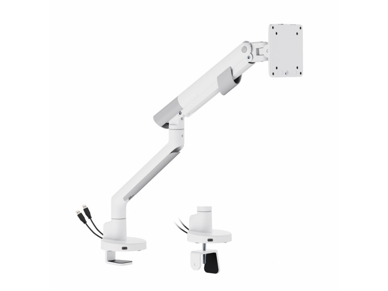 ART bordholder gasdrevet til 1 skærm LED/LCD 17-40 L-29GD ART 2-11kg 2xUSB 3.0 PREMIUM White