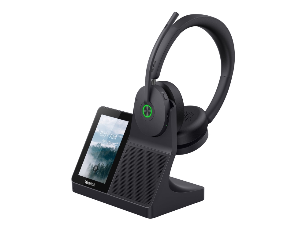 Yealink Wh68 Workstation - Headset - På Øret - Dect / Bluetooth - Trådløs - Aktiv Støjfjerning - Uc-Certificeret