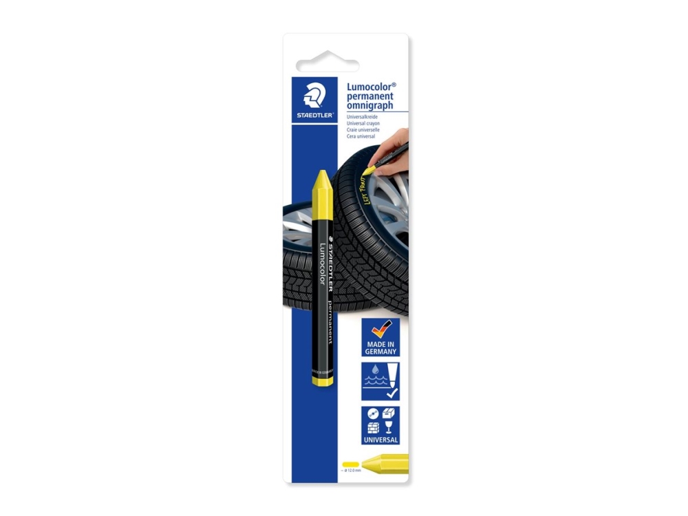 Staedtler Lumocolor 236, 1 Stück(E), Gelb, Hexagonal, 12 Mm, 12 Mm, 113 Mm