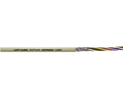 Lapp UNITRONIC LiYCY, 1 m, 0,34 mm², Grå, Kobber, PVC, 103 kg/km