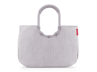 Reisenthel Loopshopper L, Mulepose, Hvid, Aluminium, Mønster, Prikkemønster, 25 L