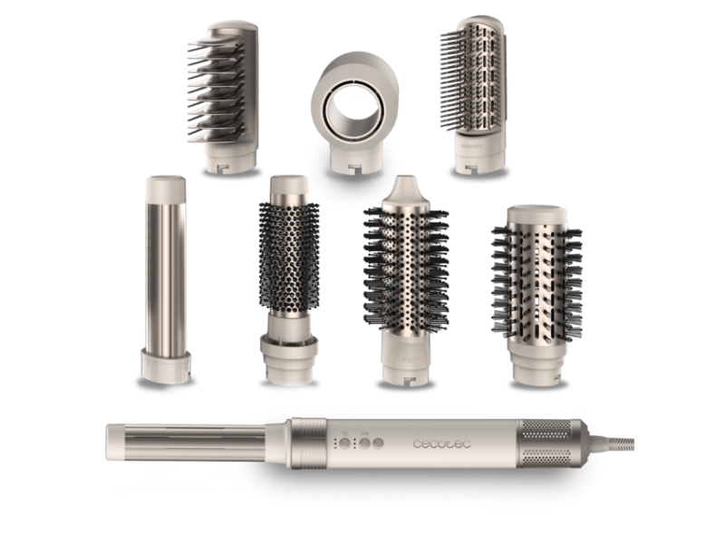 Cecotec Ceramiccare Airglam, Multistyler, Varm, Knapper, Alt Hår, Lang, Mellem, Kort, Tørt Hår