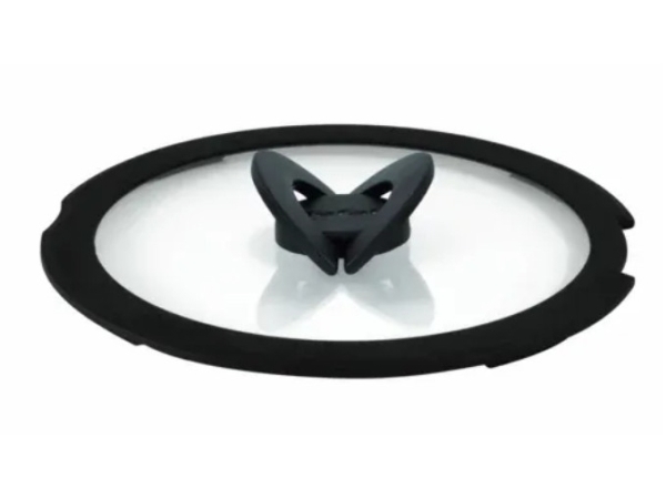 Tefal L9846753, Pyöreä, Musta, Läpinäkyvä, Lasi, 28 cm