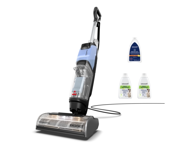 Bissell Crosswave Edgefind Select, Standstaubsauger, Beutellos, Schwarz, Blau, 0,75 L, 0,54 L, Rechteckig
