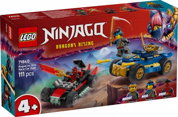 Lego Ninjago 71840 Action-Autorennen: Rogue Vs. Drix