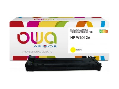 Owa - Gul - Kompatibel - Boks - Genproduceret - Tonerpatron (Alternativ Til: Hp W2012a) - For Hp Color Laserjet Enterprise Mfp M776 Laserjet Enterpri