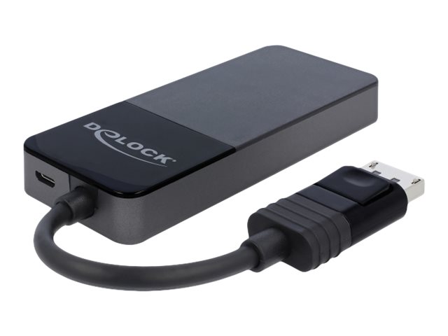 Delock Displayport 1.4 Splitter 1 X Displayport Auf 3 X Hdmi Mst - Video-/Audiosplitter - 3 X Hdmi - Desktop