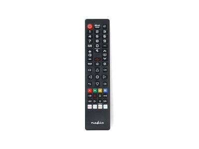 Nedis - Erstatnings Fjernbetjening | Egnet til: LG | Forprogrammeret | 1 Enhed | Amazon Prime / Disney + Button / Netflix-knap / Rakuten TV Button | Infrarød | Sort - TVRC45LGBK