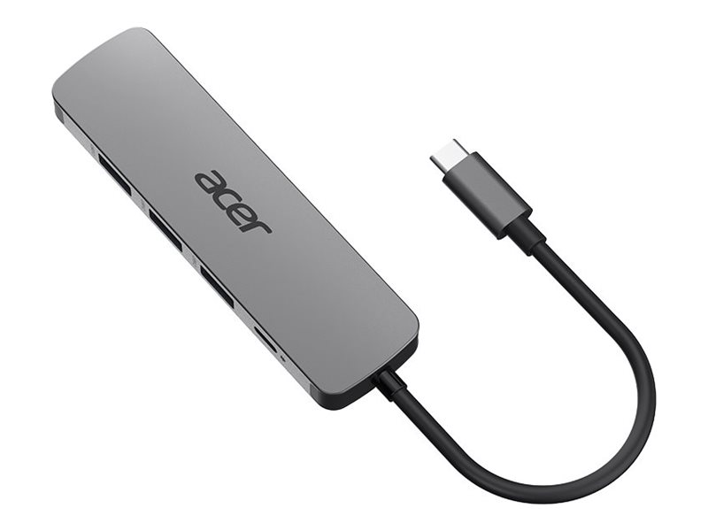 Acer 5In1 Type C Dongle, Kabelgebunden, Usb 3.2 Gen 1 (3.1 Gen 1) Type-C, 100 W, Silber, 3840 X 2160 Pixel, 60 Hz