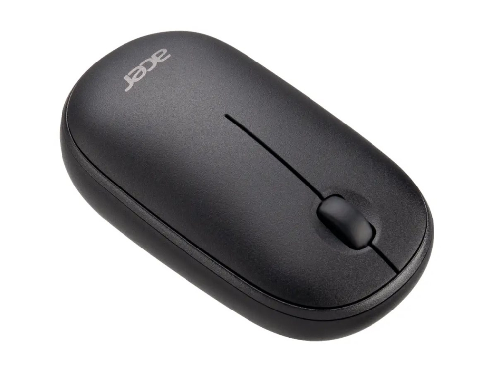 Acer Wireless Bubble Mouse - Amr100 Black (Retail Pack), Beidhändig, Optisch, Rf Wireless, 1600 Dpi, Schwarz