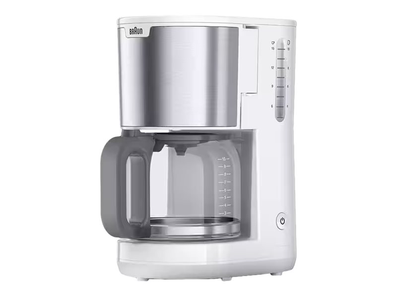 Braun Kf 1500, Espressomaschine, Gemahlener Kaffee, 1000 W, Weiß