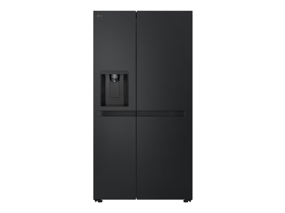 LG GSLC41EPPE - Kylskåp/frys - sida vid sida med vattenbehållare, isbehållare - bredd: 91.3 cm - djup: 73.5 cm - höjd: 179 cm - 641 liter - Klass E - essence matt black | Vitvaror - Kyl & Frys - Side-by-Side | GameStuff