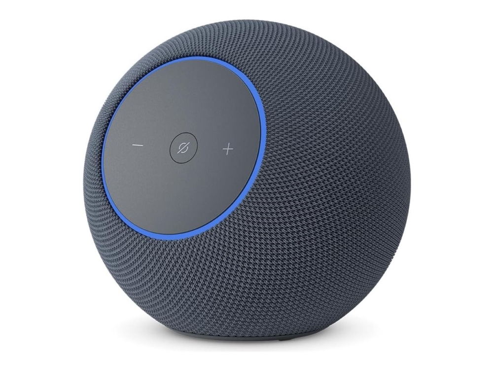 Amazon Echo Studio (2025), Amazon Alexa, Pyöreä, musta, Saksa, Englanti, Espanja, Ranska, Italia, Dolby Atmos, 9,5 cm