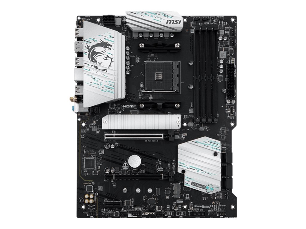 MSI B550 GAMING WIFI - Bundkort - ATX - Socket AM4 - AMD B550 Chipset - USB 3.2 Gen 1, USB 3.2 Gen 2, USB-C 3.2 Gen2, USB-C 3.2 Gen 1 - Gigabit LAN, Wi-Fi, Bluetooth - onboard grafik (CPU påkrævet) - HD Audio (8-kanaler)