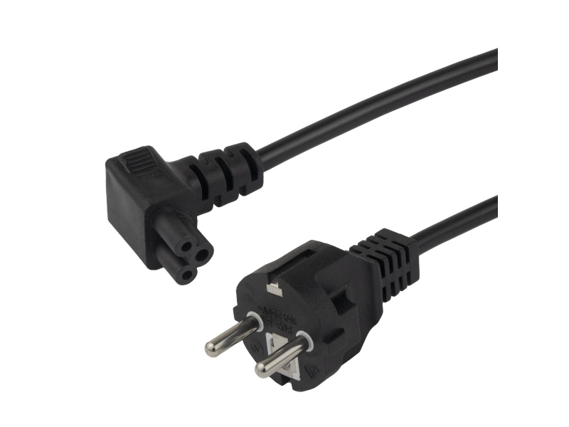 Gerätekabel, Gerade Cee 7/7 - Abgewinkelt Iec C5, 1,0 M
