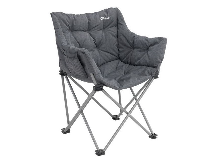 Outwell 470474, 150 kg, Retkituoli, 4 jalkoja, 4,1 kg, Polyesteri, Terästä, musta, Harmaa