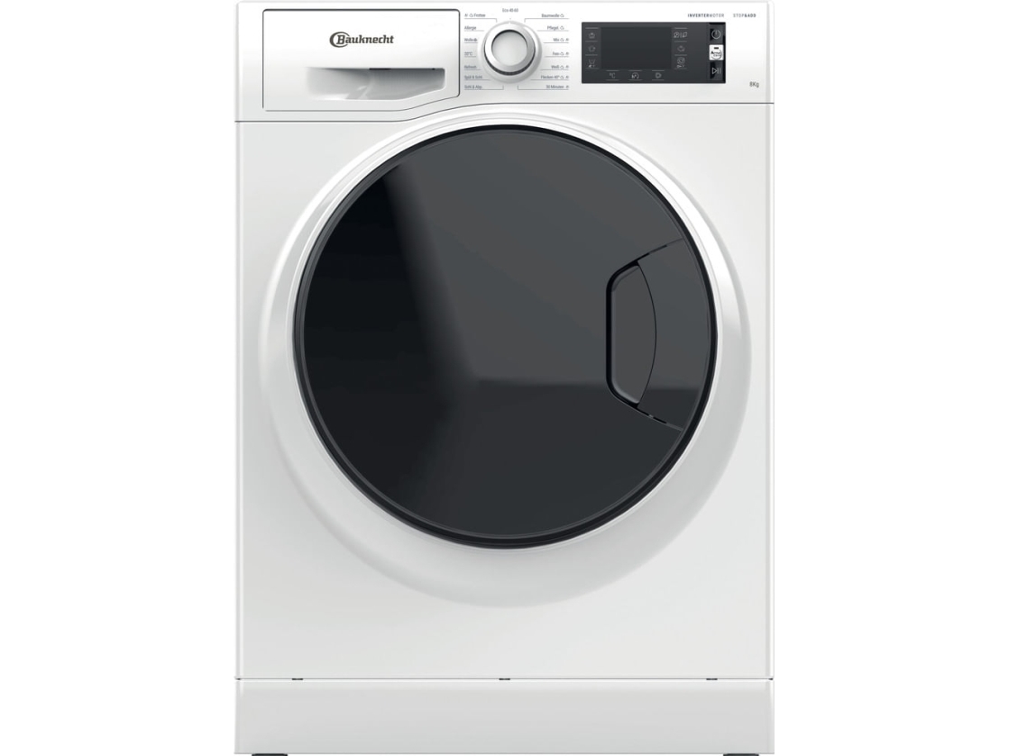 Bauknecht WM Elite 8AA, Edestä täytettävä, 8 kg, B, 76 dB, 1351 RPM, A