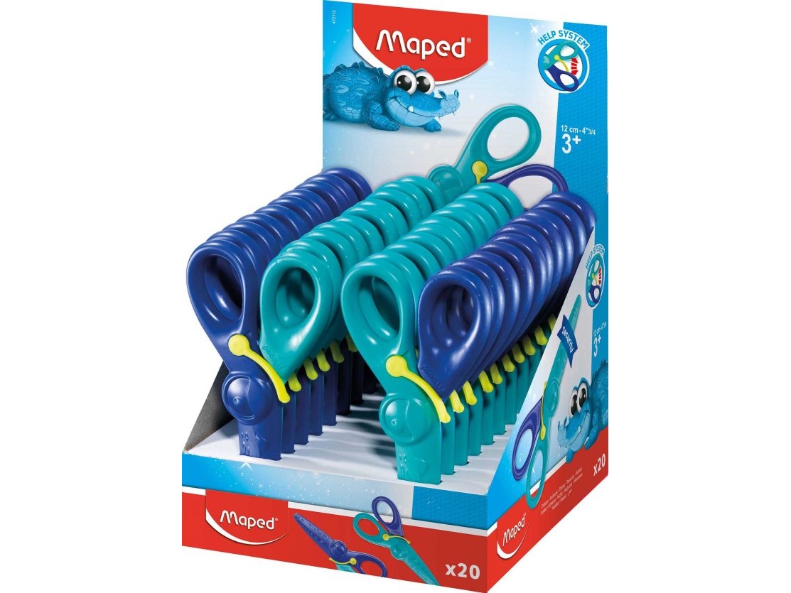 Maped 472112, Barn, Lige Snit, Sæt, Blå, Plast, Kunst & Håndværk Sakse
