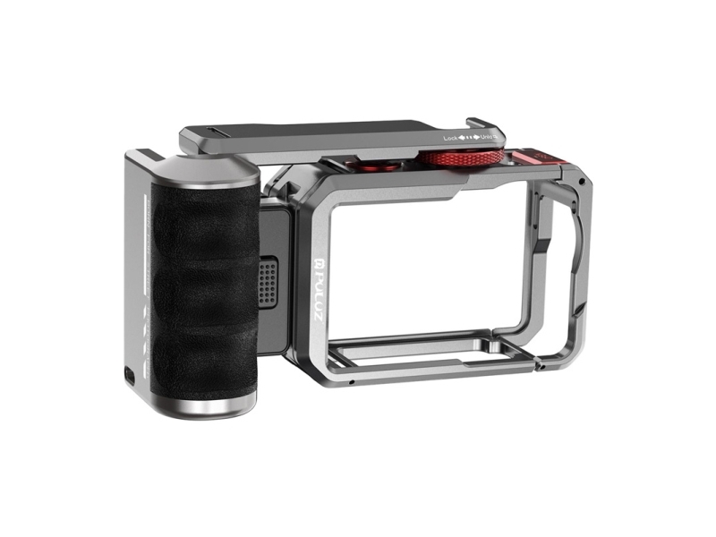 Puluz Titanium-udvidelsesbur med håndtag og ekstra tilslutninger Puluz til DJI Osmo Action 6
