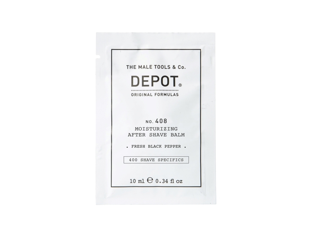 Depot, 400 Shave Specifics No. 408, Fresh Black Pepper, Moisturizing, After-Shave Balm, 10 ml
