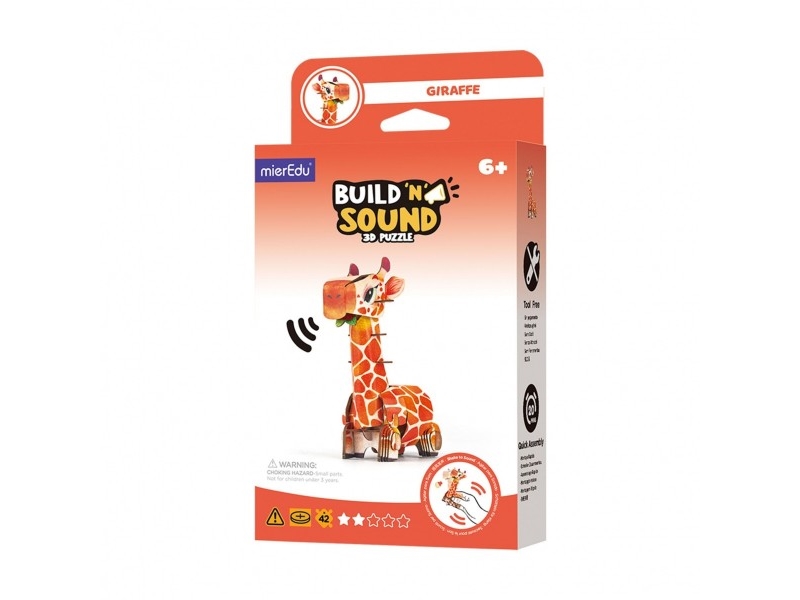 Dėlionė Mg Dystrybucja Puslespil 3d mieredu byg og lyt - Giraf