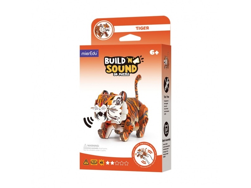 Anek 3D-Puzzle: Bauen & Hören Tiger