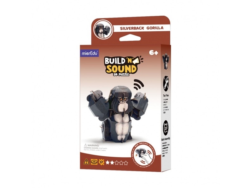 Dėlionė Mg Dystrybucja Puzzle 3D Mieredu Byg Og Lyt - Gorilla