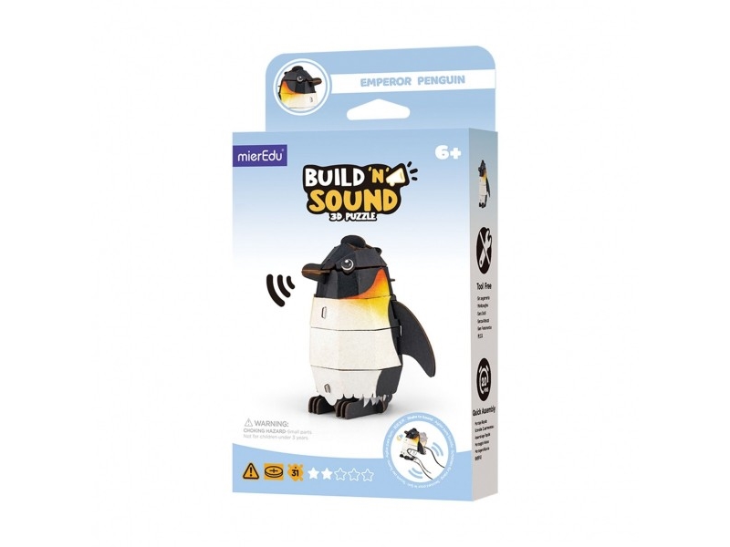 Mg Distribution 3D-Puzzle „Mieredu“ – Bauen & Zuhören – Pinguin