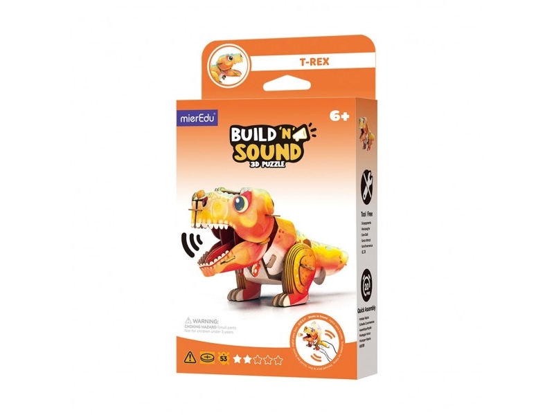 Anek Puzzle 3D Mit Maß Baut Und Hör Zu – Tyrannosaurus Rex