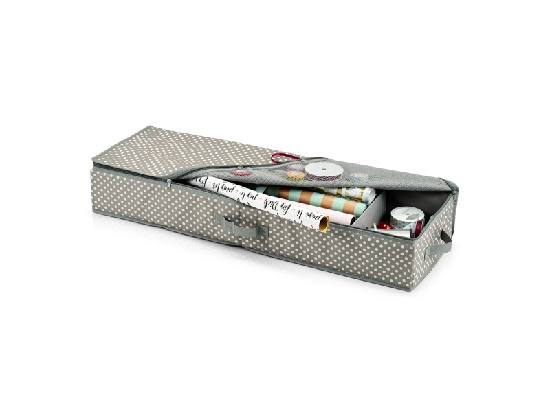 Zeller Geschenk 14665, Polyester, Grau, Papier, 900 Mm, 30 Cm, 120 Mm