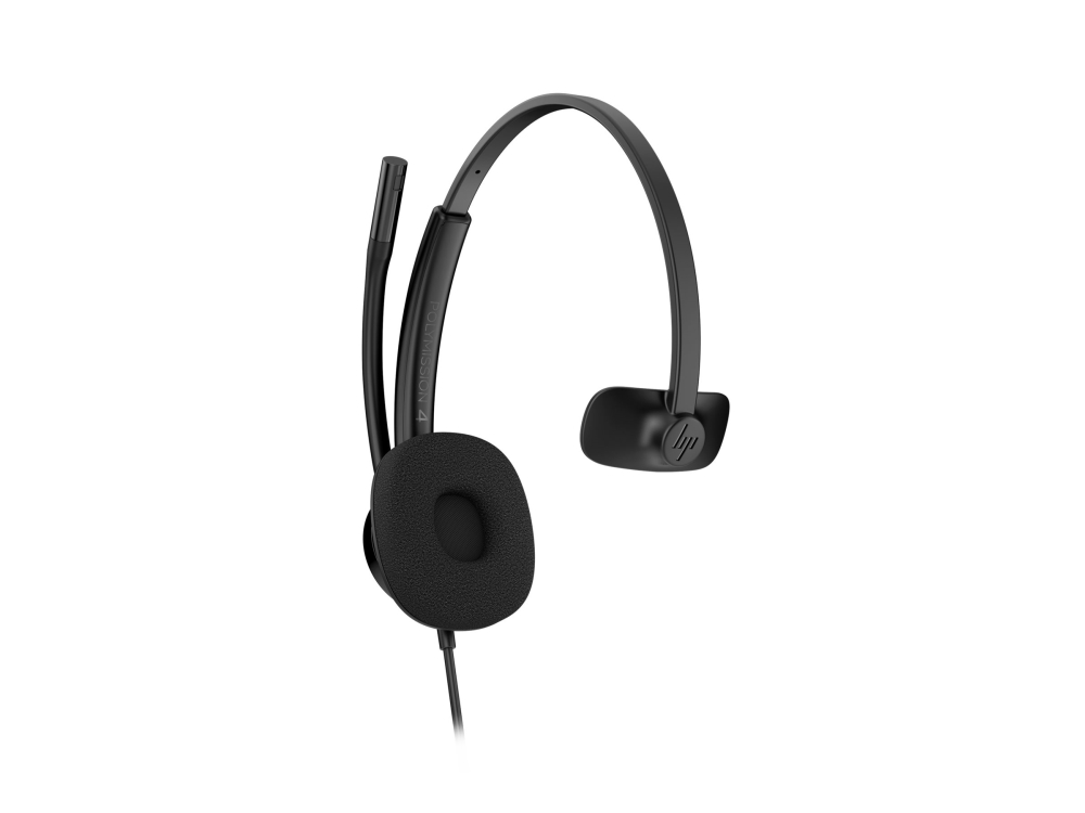 Hp Poly Mission 415 - Mission 400 Series - Headset - På Øret - Kablet - Aktiv Støjfjerning - Usb-C, Usb-A - Sort - Certified For Microsoft Teams, Goo