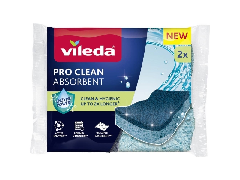 Køkkenrengøring og tilbehør Vileda PRO CLEAN Viskose Topfreiniger 2er 179253