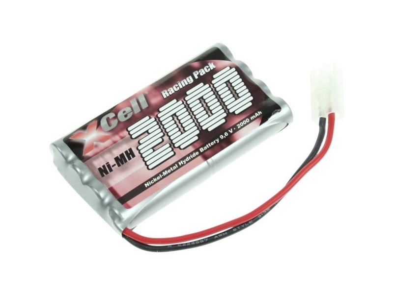 XCell Modelbyggeri-batteripakke (NiMH) 9.6 V 2000 Celletal: 8 Tamiya-stik